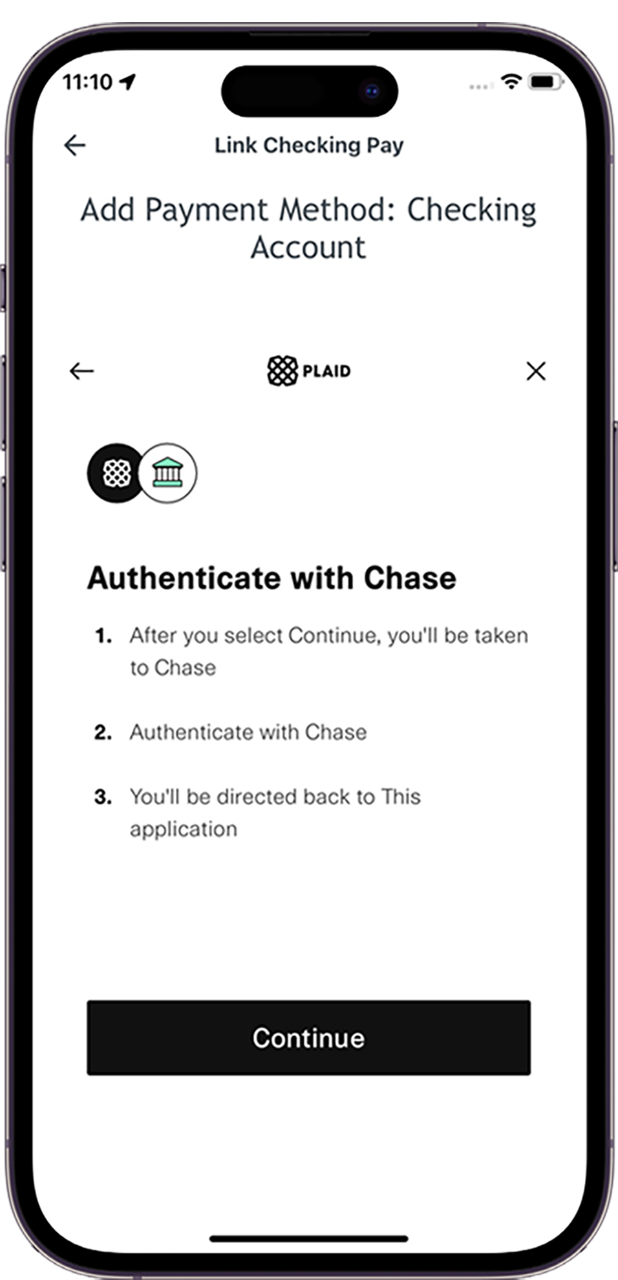 add payment method app screen