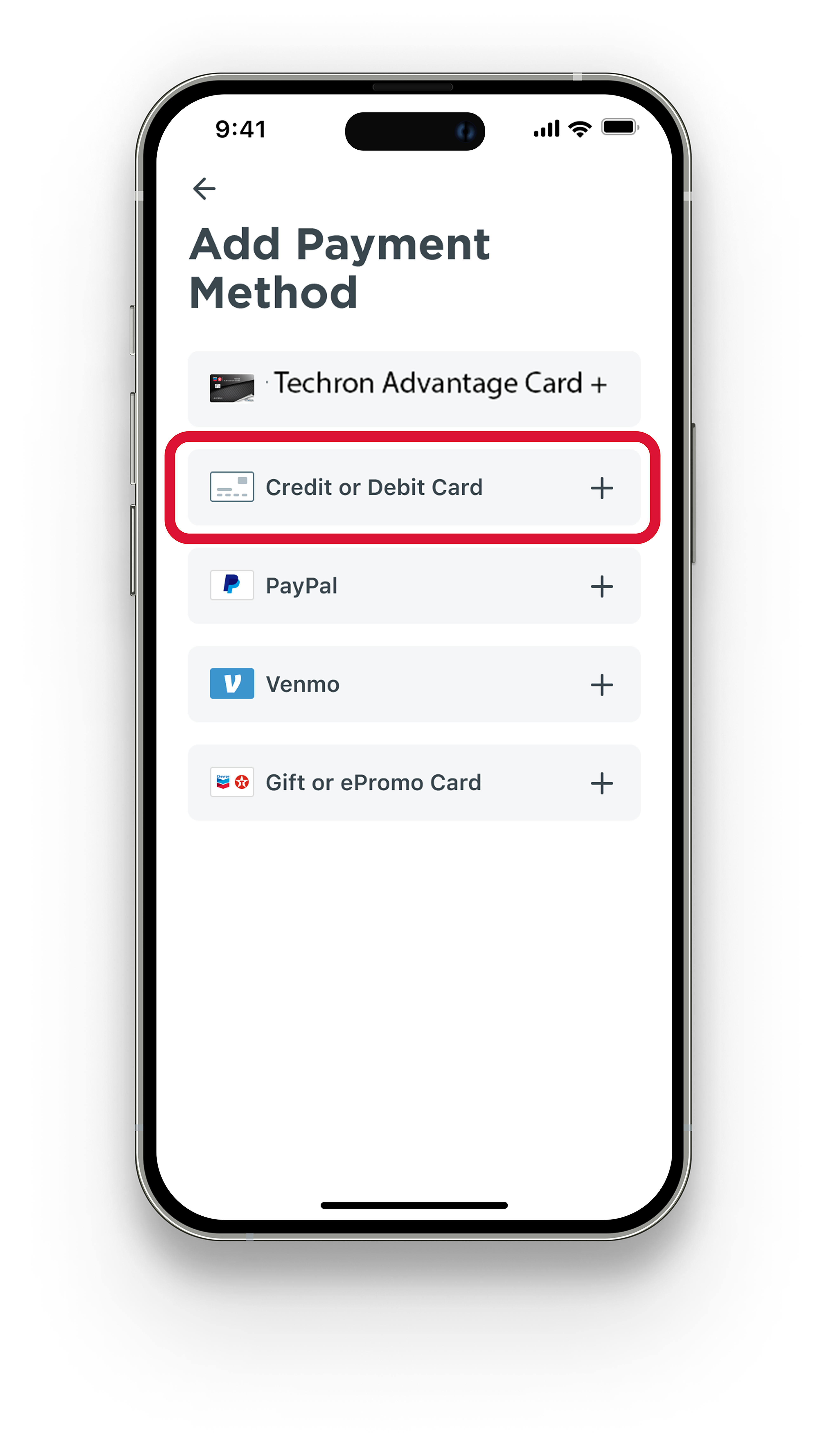 Step 2.1/ Continue to select type of  payment