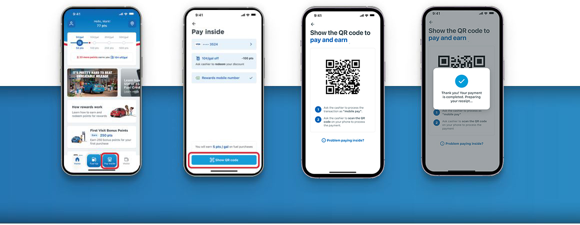 How to pay steps on chevron mobile app